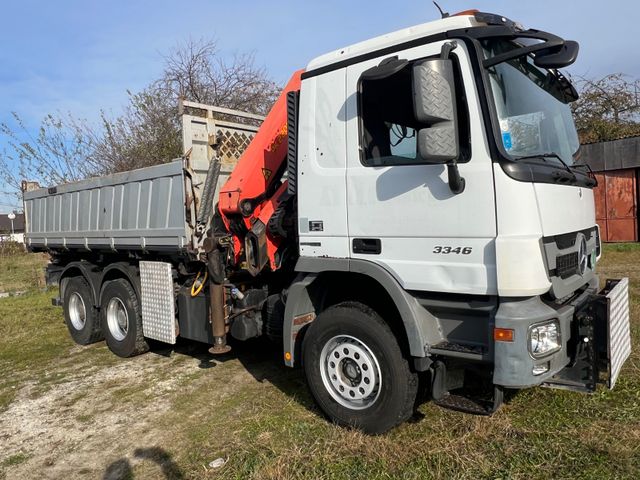 Mercedes-Benz 3346 Kipper kran Palfinger 22000 Winterdienst