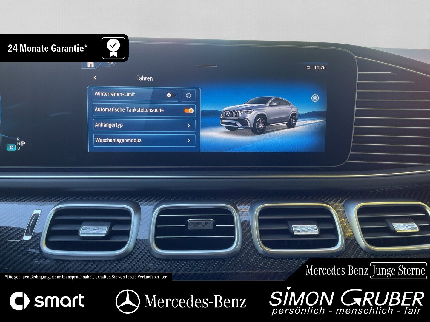 Fahrzeugabbildung Mercedes-Benz GLE 63 S Coupé AMG ActiveRide HUD Night Standhzg