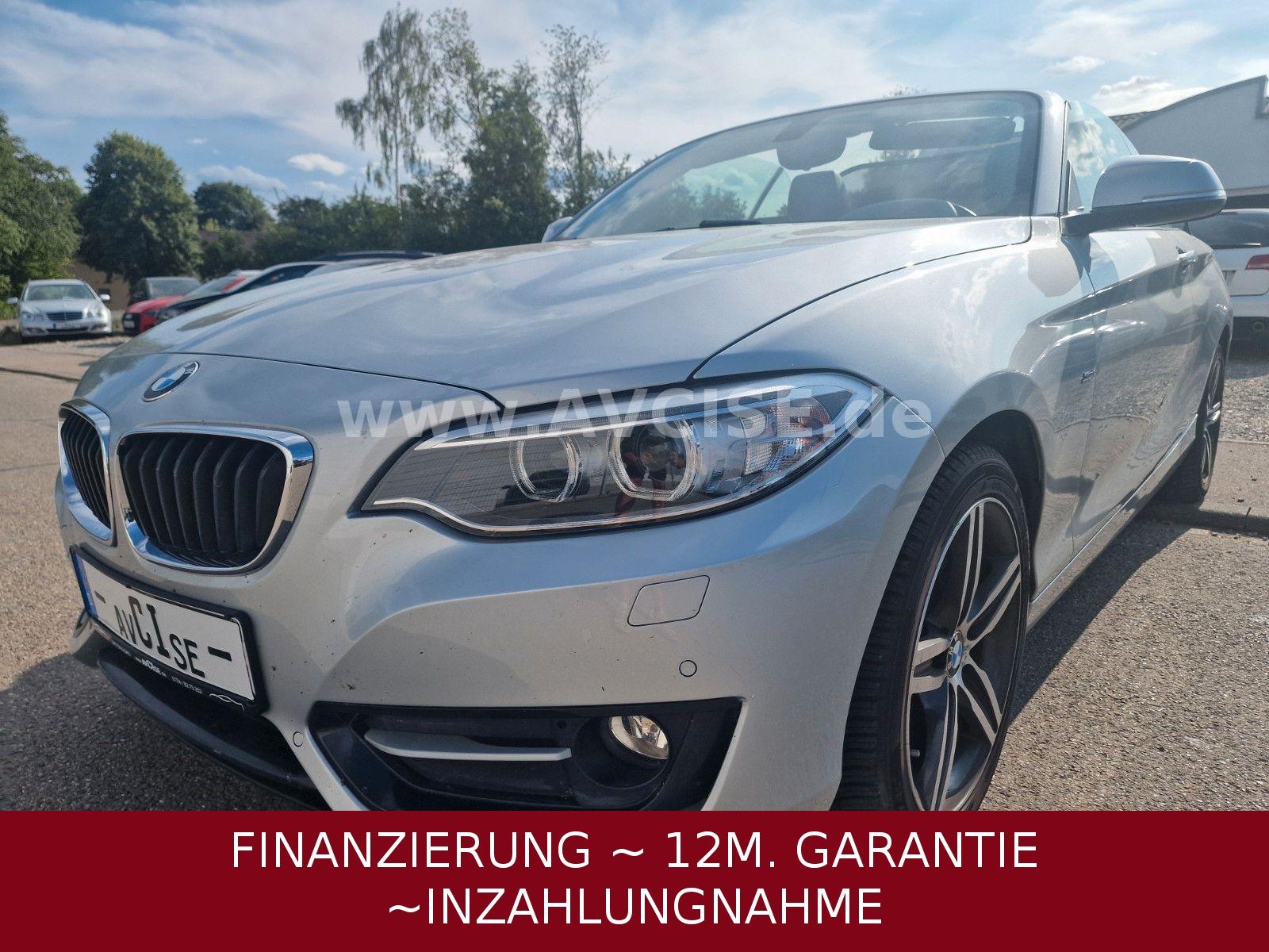 BMW 218d Cabrio Sport Line *2.HD~TÜV04/28~KD NEU*