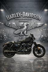 Harley-Davidson XL883N Sportster IRON 883 MILLER - HARLEY-DAVIDSON CHOPPER SPORTSTER 883 IRON