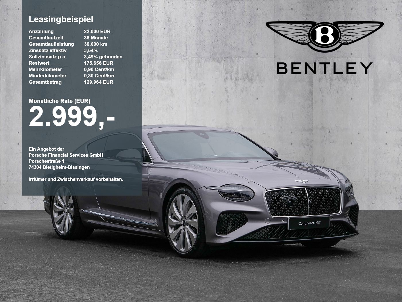 Bentley Continental GT Bang & Olufsen, Front Seat Comfor