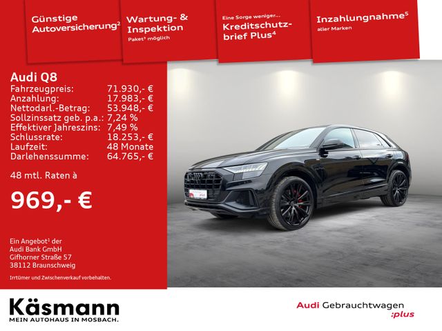 Audi Q8 60TFSIe quattro S line PANO B&O 360 HUD MATRX