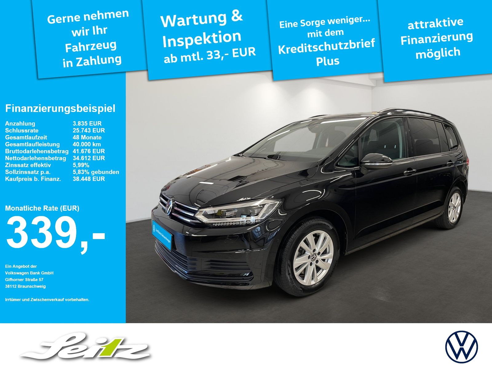 Volkswagen Touran 2.0 TDI Comfortline 7S AHK KAMERA foto 1