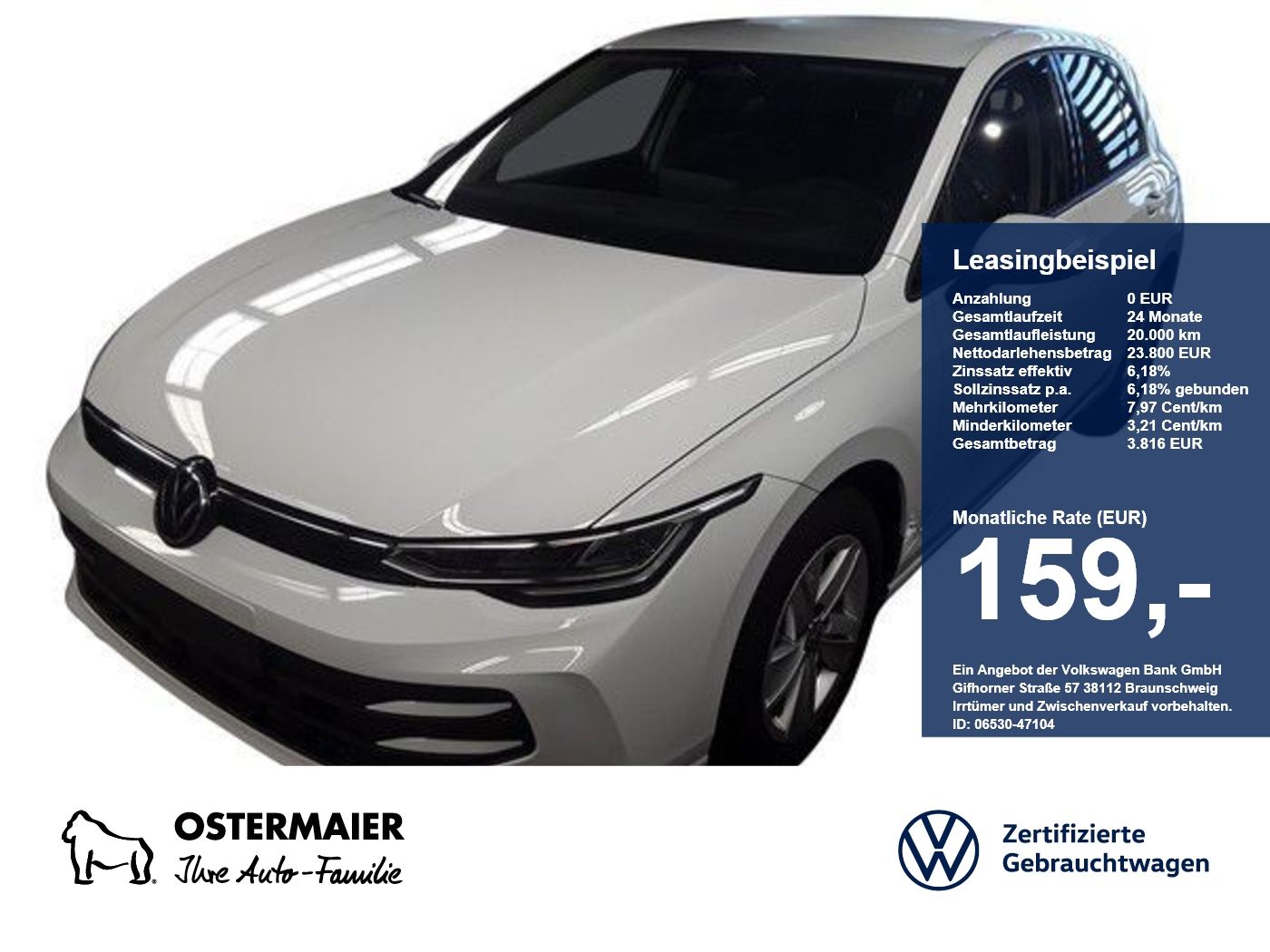 Volkswagen Golf VIII LIFE 2.0TDI 116PS ACC.5J-G.KAMERA.NAVI