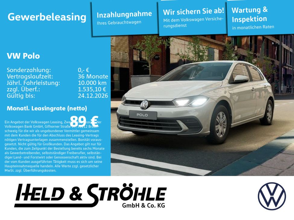 Volkswagen Polo Trend Gewerbeleasing ab 89,-€ Netto