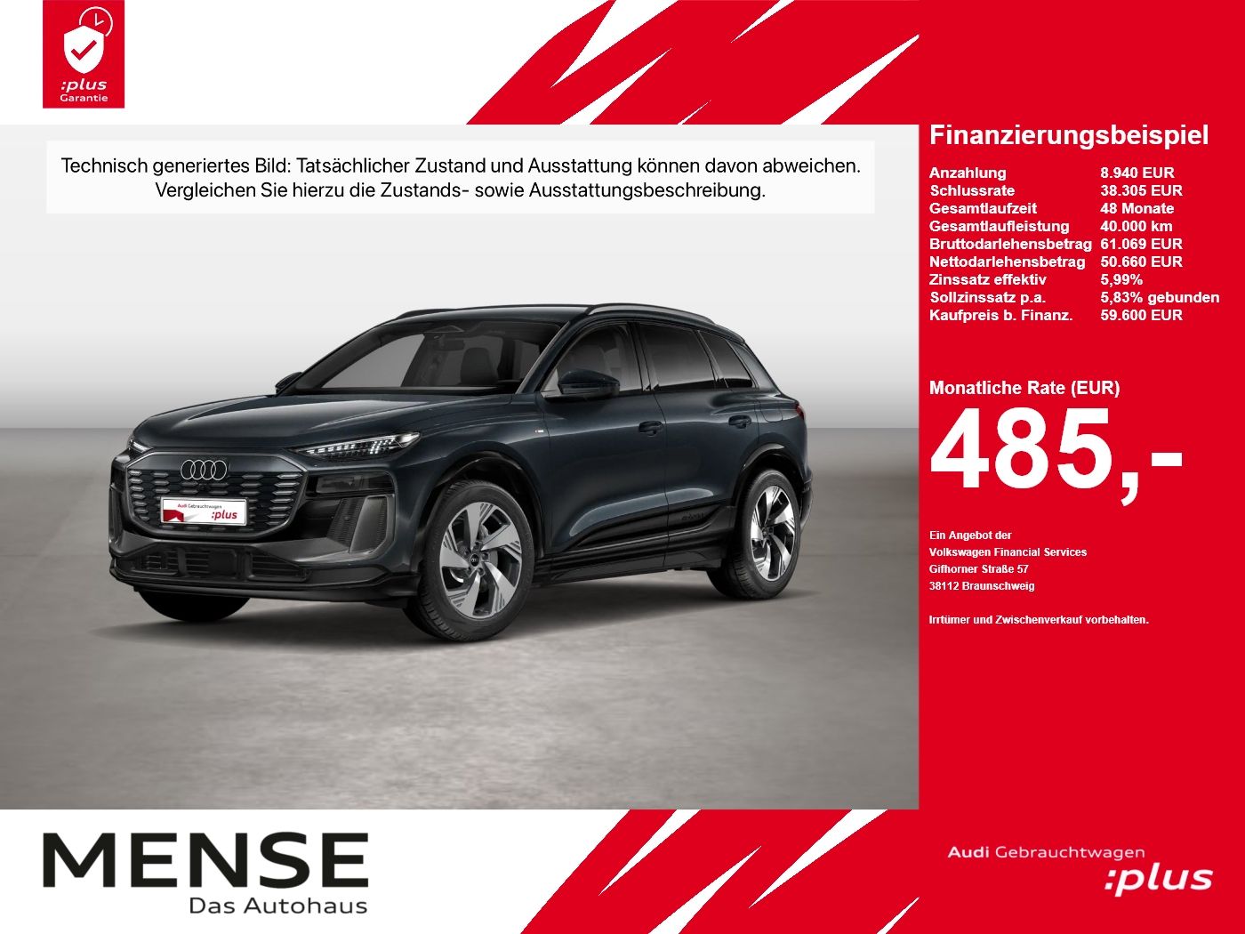 Audi Q6 e-tron performance S line B&O|AHK|HUD