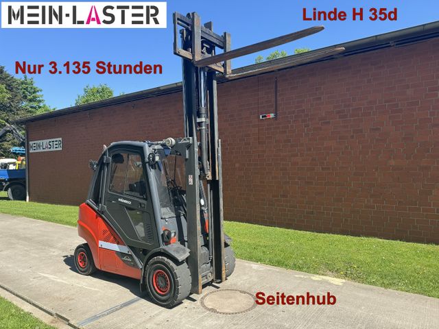 Linde H35 d 3.500 kg Seitenhub nur 3.135 BS Bj 2019