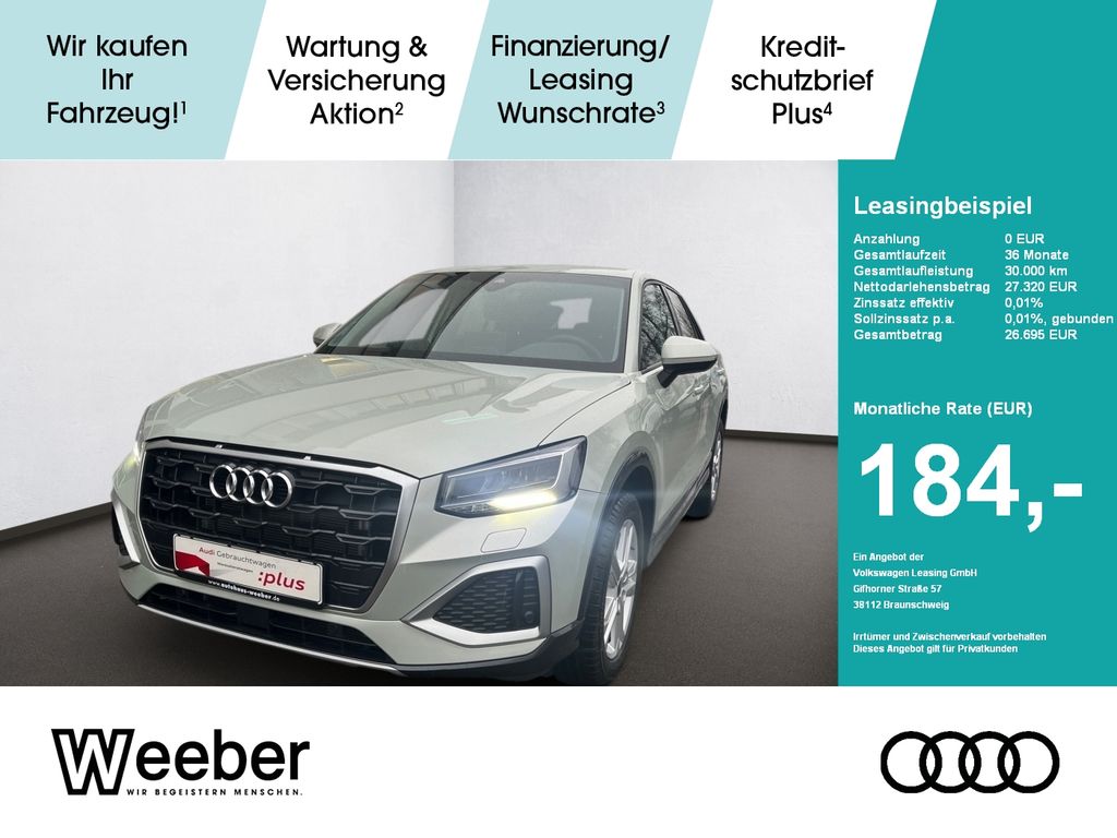 Audi Q2 AKTIONSLEASING OHNE ANZAHLUNG! 5J GAR AHK