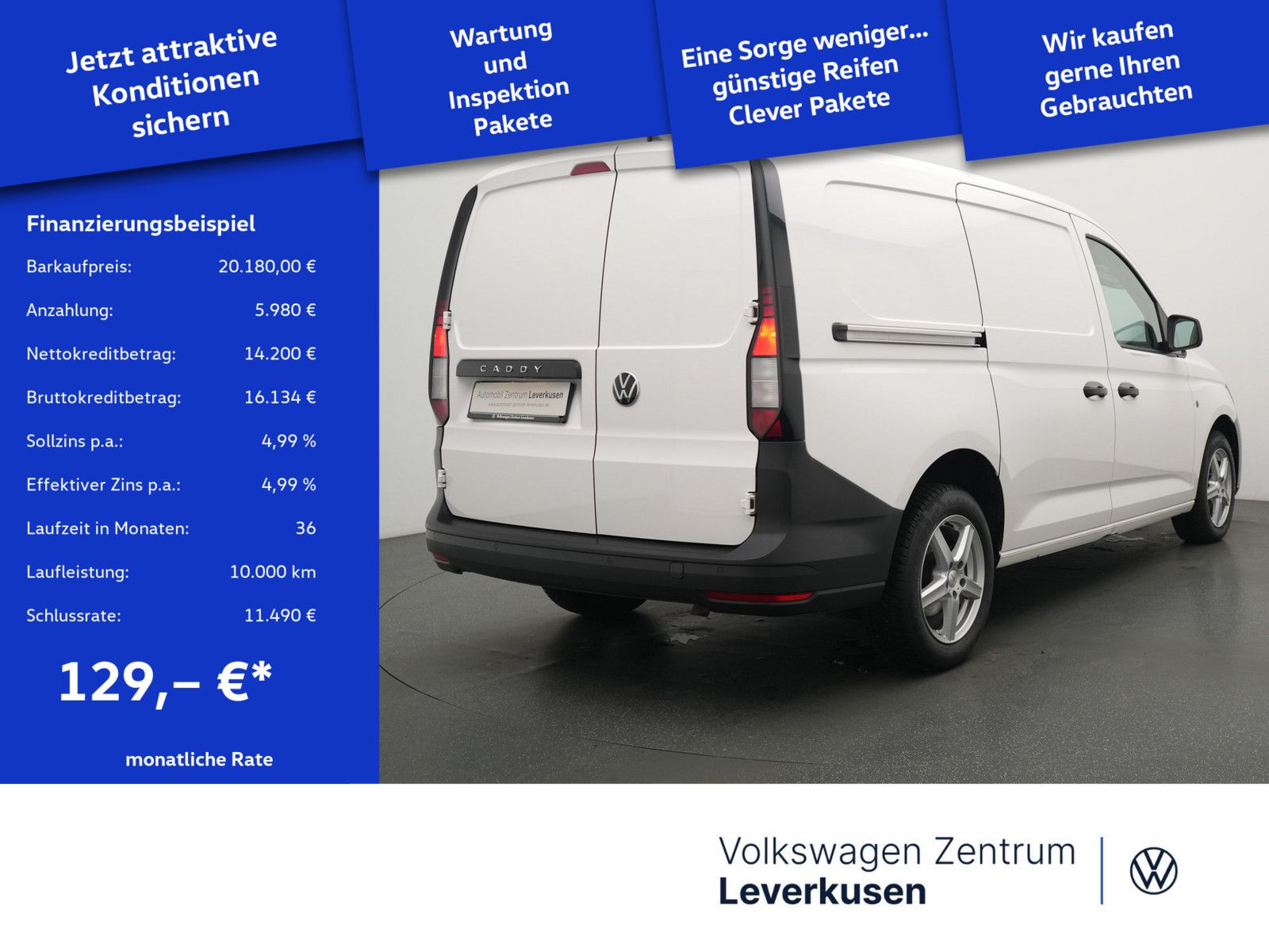 Volkswagen Caddy Cargo Maxi Lang AHK CARPLAY PDC PORT NAVI imagem 2