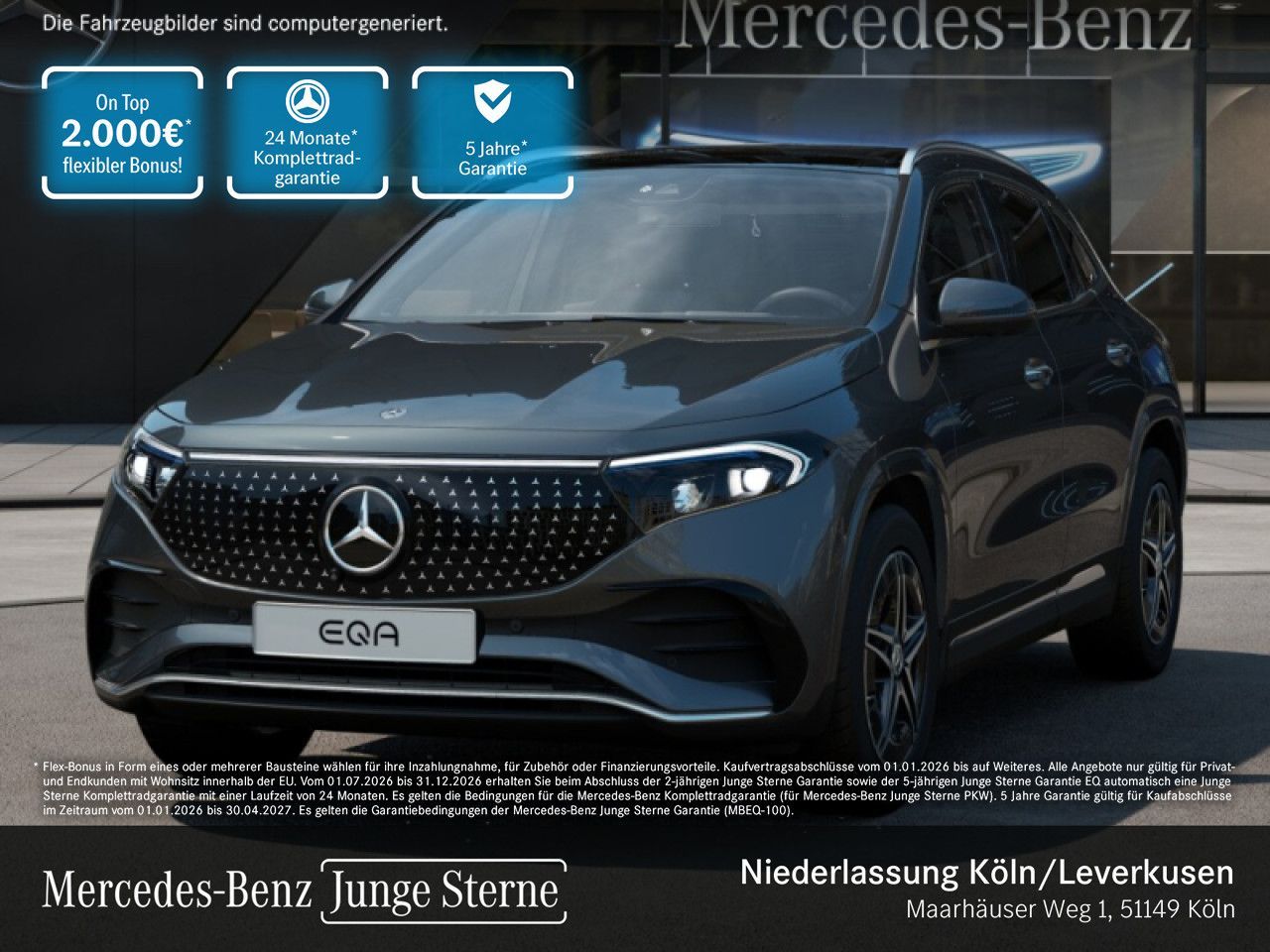 Mercedes-Benz EQA 300 4M AMG Premium Pano VZ-Ass Totw EasyPack foto 1