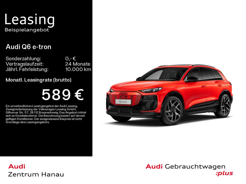 Audi Q6 e-tron quattro S-LINE*0,25%*MATRIX*LUFT*AHK*P