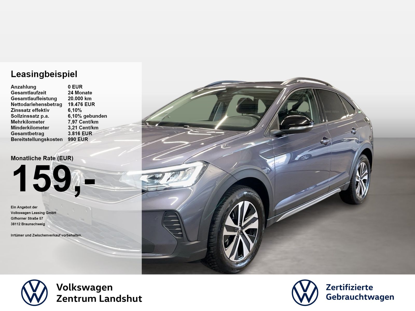 Volkswagen Taigo 1.0 TSI Life Energy 2xKlima ACC Kam. LED