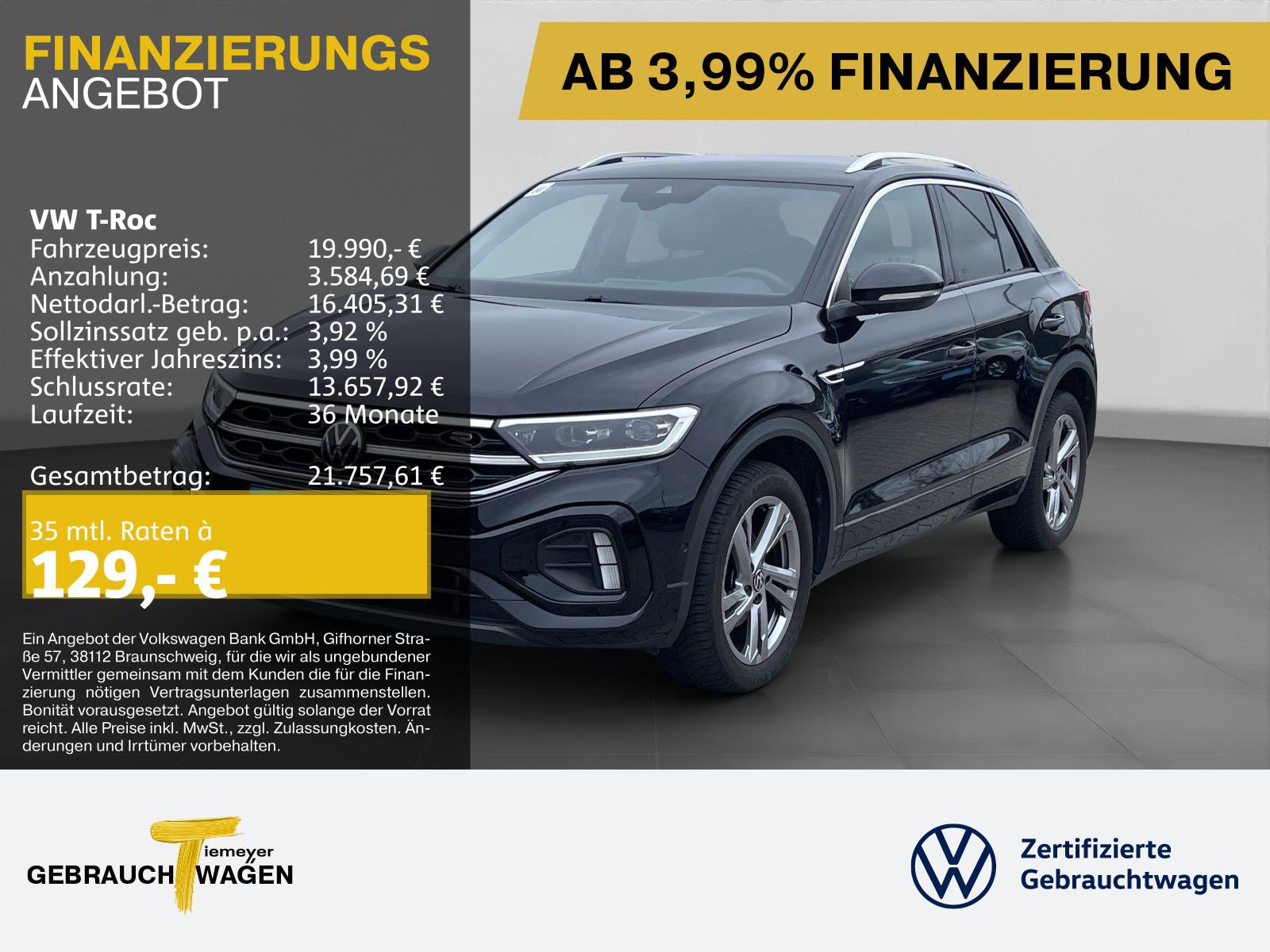 Volkswagen T-Roc 1.0 TSI R-LINE NAVI KAMERA ALLWETTER