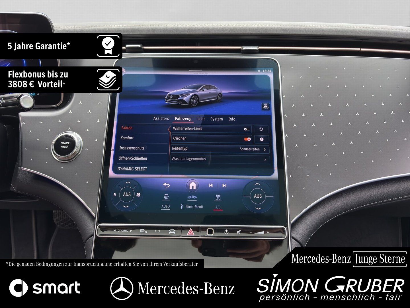 Fahrzeugabbildung Mercedes-Benz EQE 300 Electric Art Pano LED Guard 360 Kamera