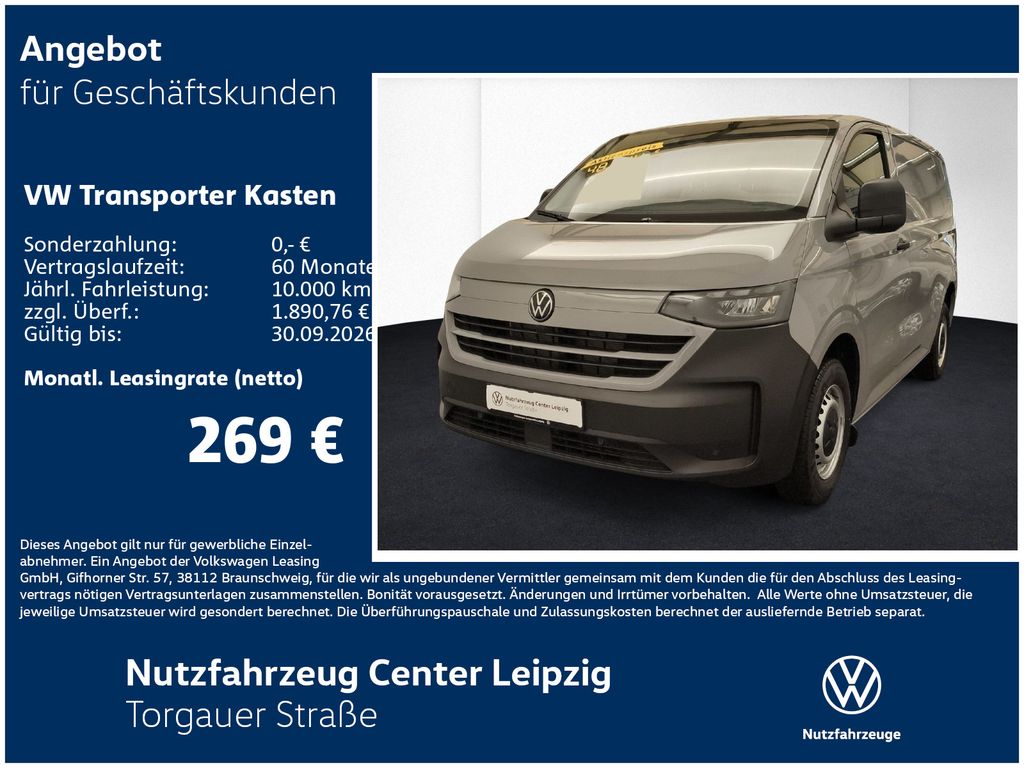 Volkswagen Transporter Kasten TDI 81 kW Preisvorteil 9581€