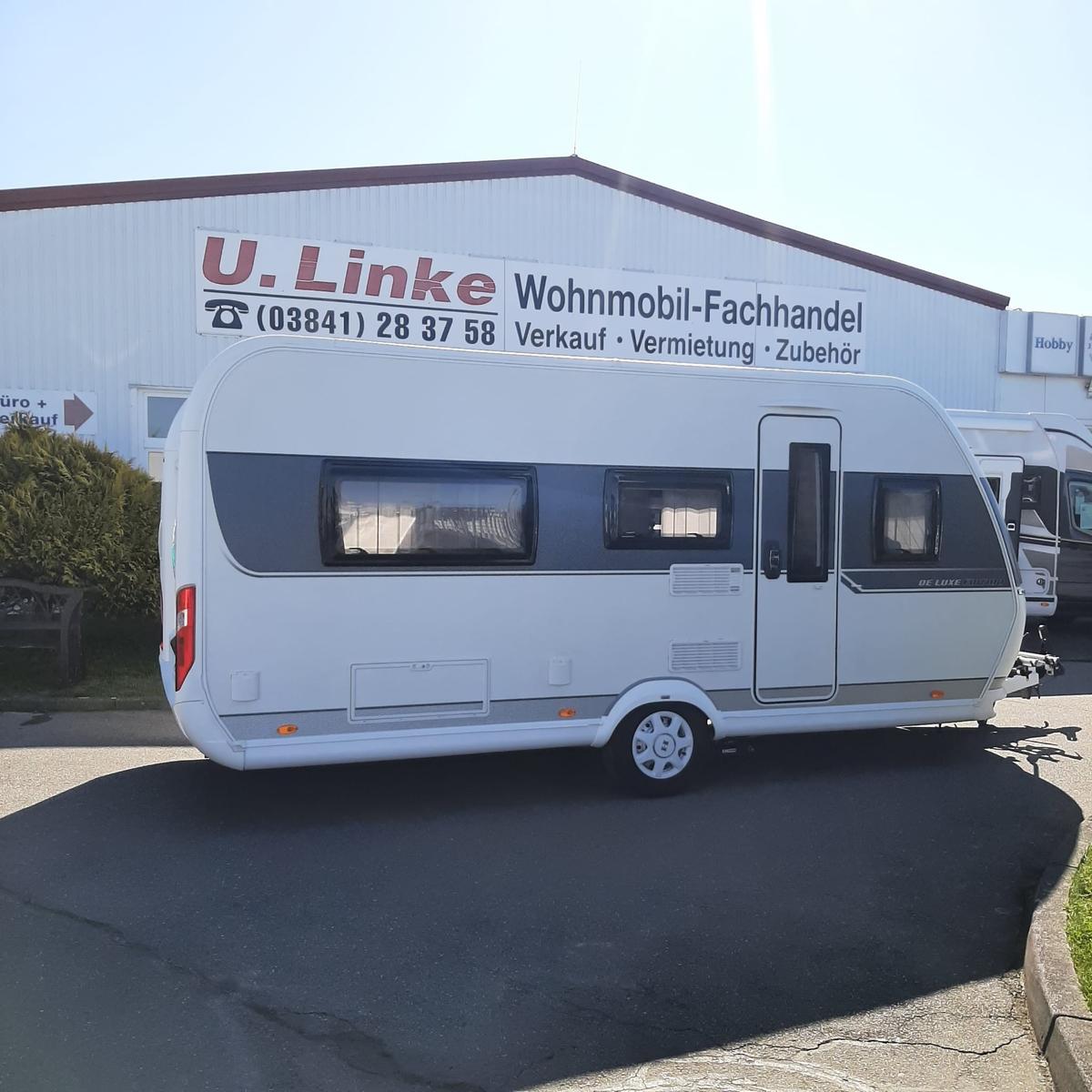 Hobby De Luxe Edition 460 LU, Rangierhilfe, Vorzelt