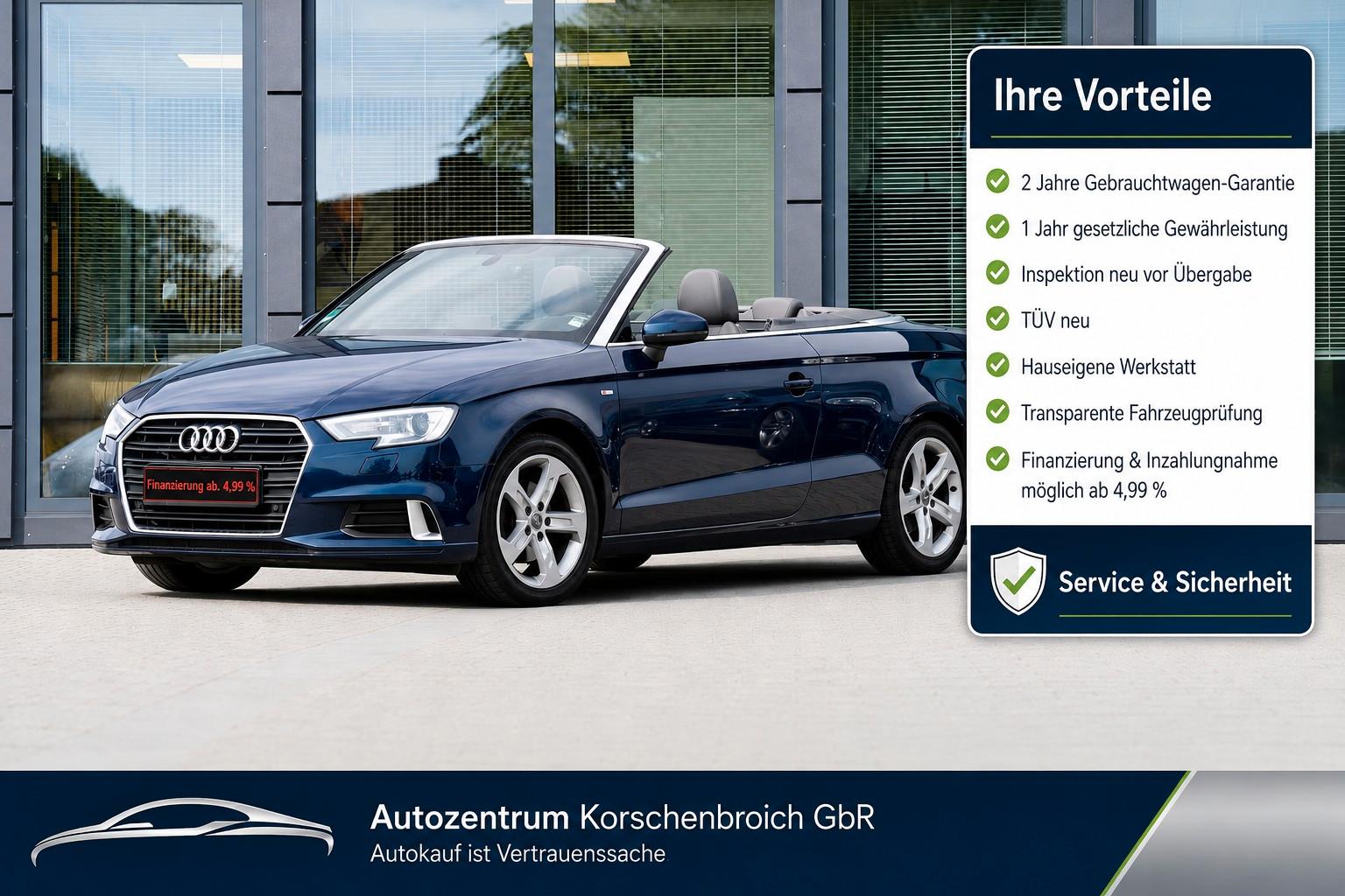Audi A3 Cabriolet S line sport MIT 2 JAHREN GARANTIE