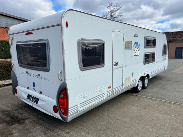 Knaus 750 FKU Nordic Klima Mover Etagenbetten Vorzelt