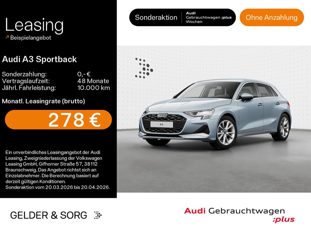 A3 Sportback 35 TDI Advanced LED*RFK*Virtual