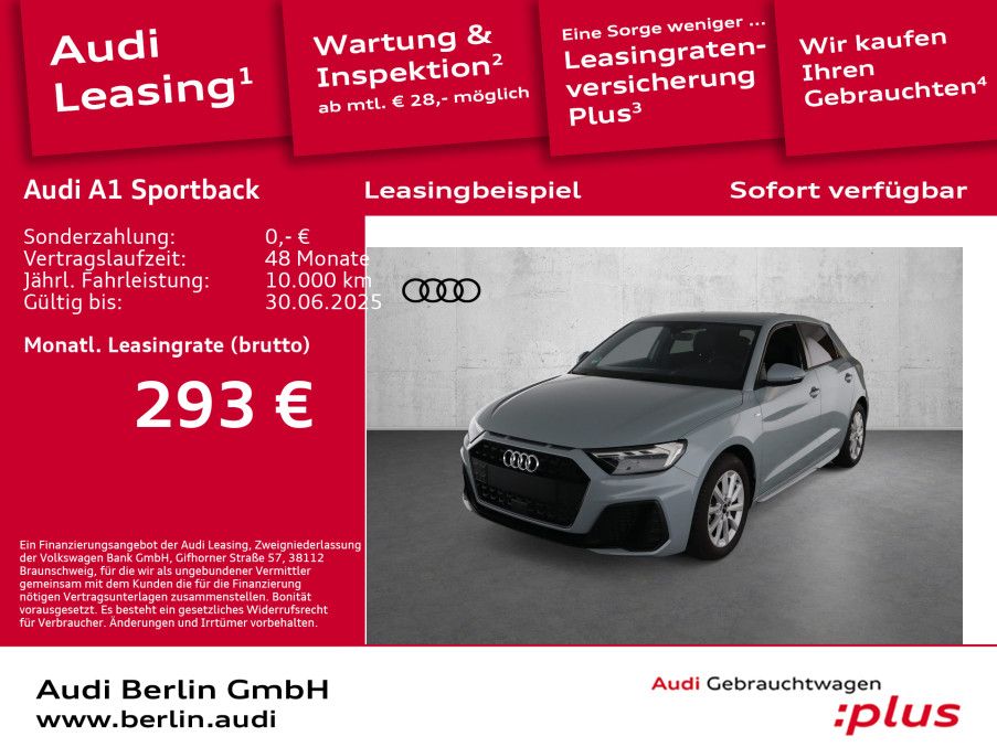 Audi A1 Sportback S line 25 TFSI S tr. VIRTUAL LED