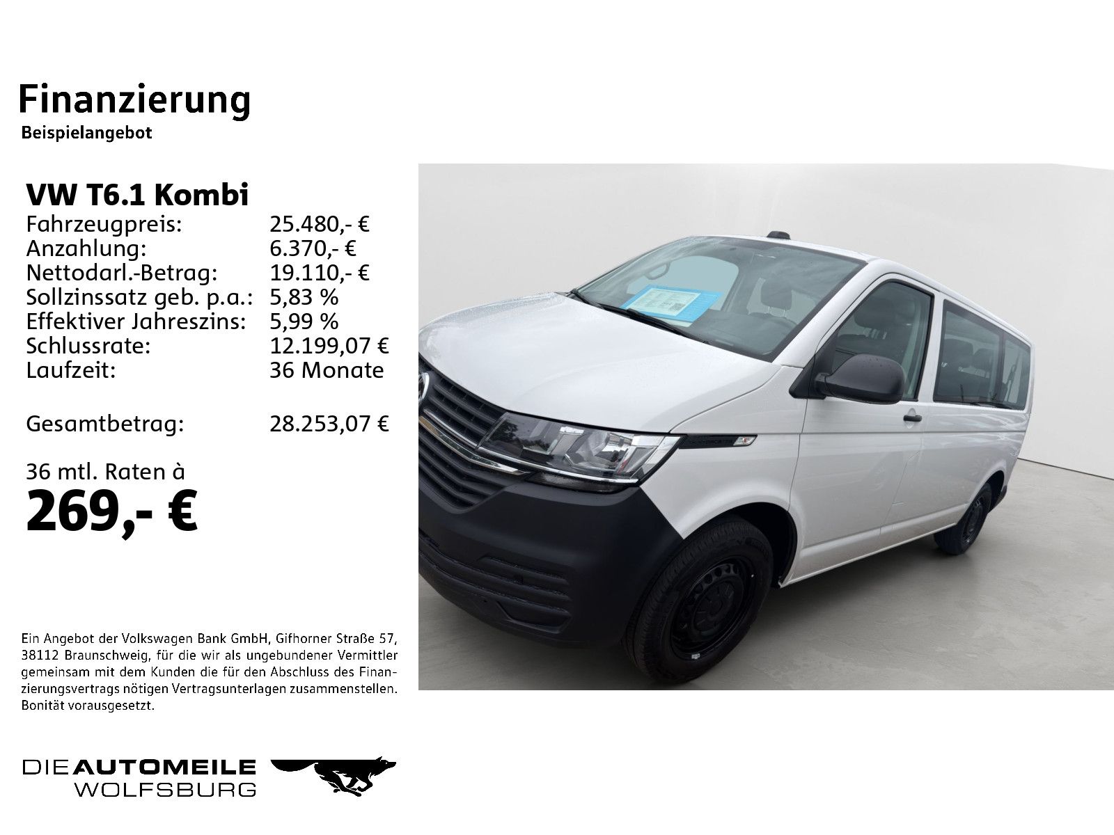 Volkswagen T6.1 Kombi 2.0 TDI DSG Einparkhi/Multilenk imagem 2