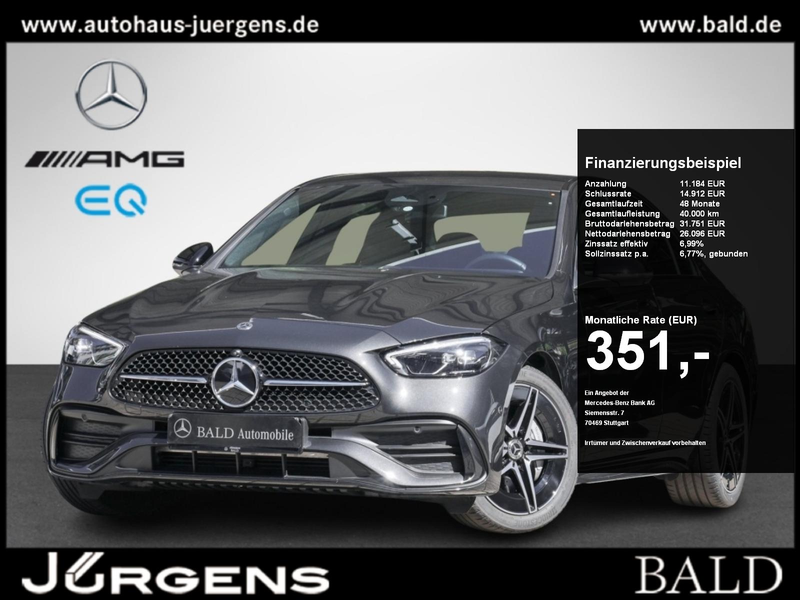 Mercedes-Benz C 180 AMG-Sport/LED/360/Night/Distr/Memo/Totw/18