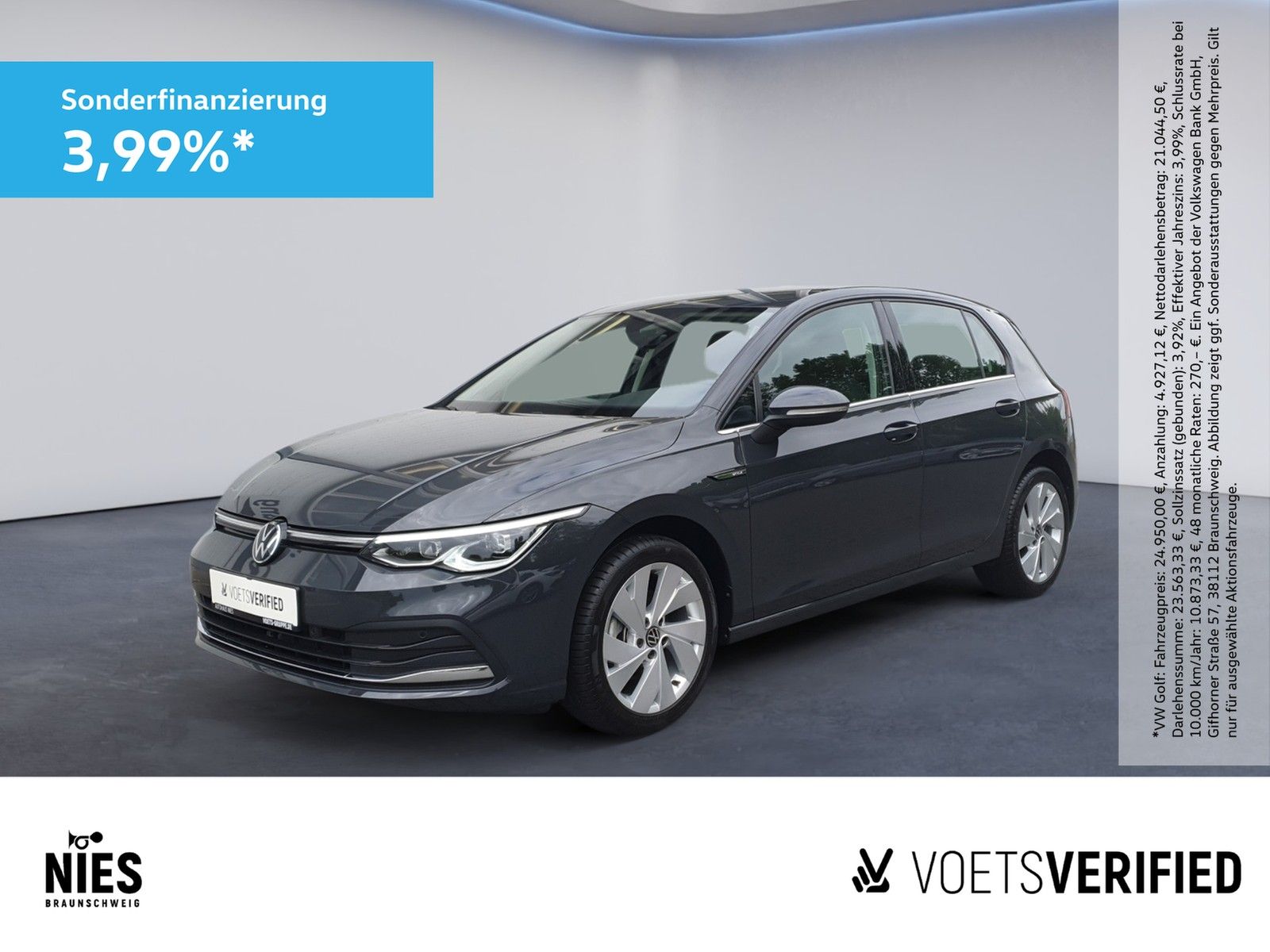 Volkswagen Golf VIII Style 1.5 eTSI DSG LED+PDC+ACC