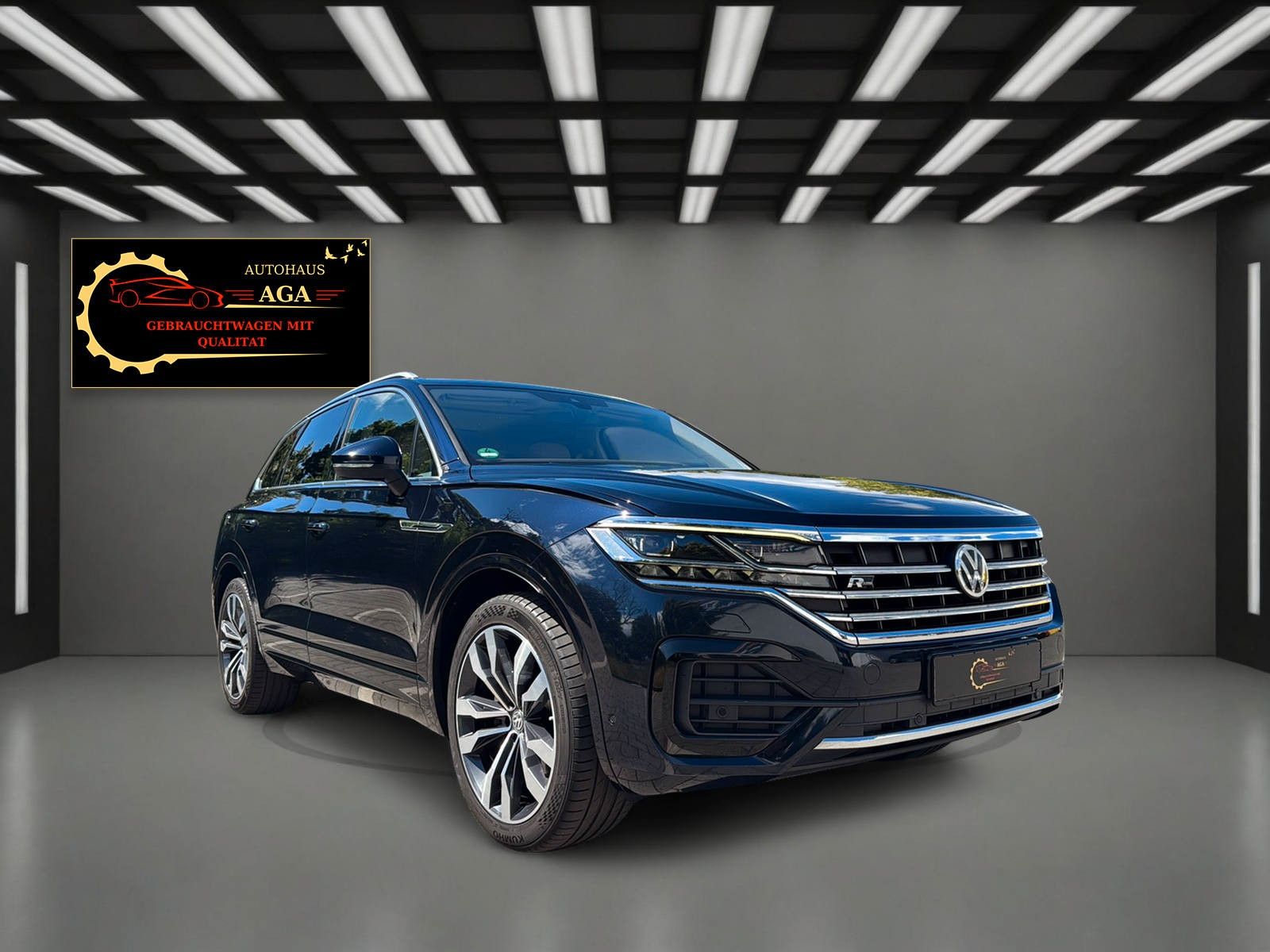 VW TOUAREG*R-LINE*LUFT*VIRTUAL*LEDER-BRAUN*AHK*FULL