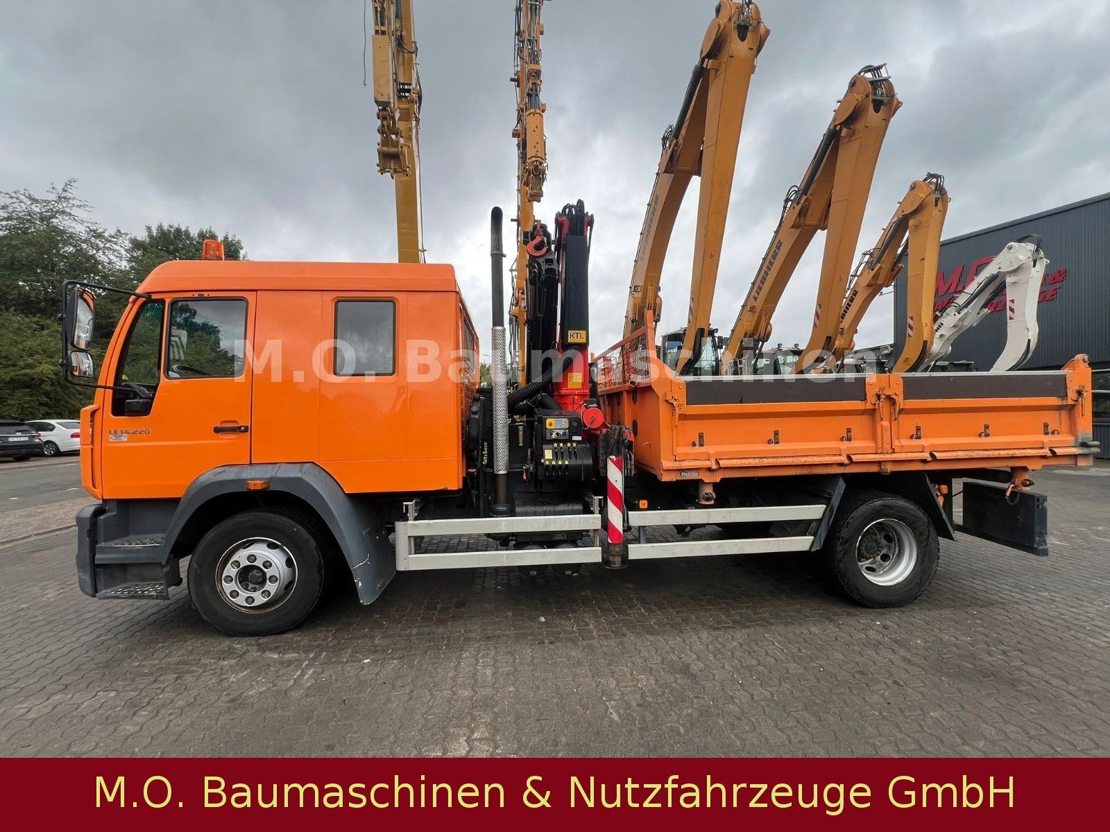 Fahrzeugabbildung MAN LE 14.220/Palfinger PK 12502/3.Seitenkipper/Doka