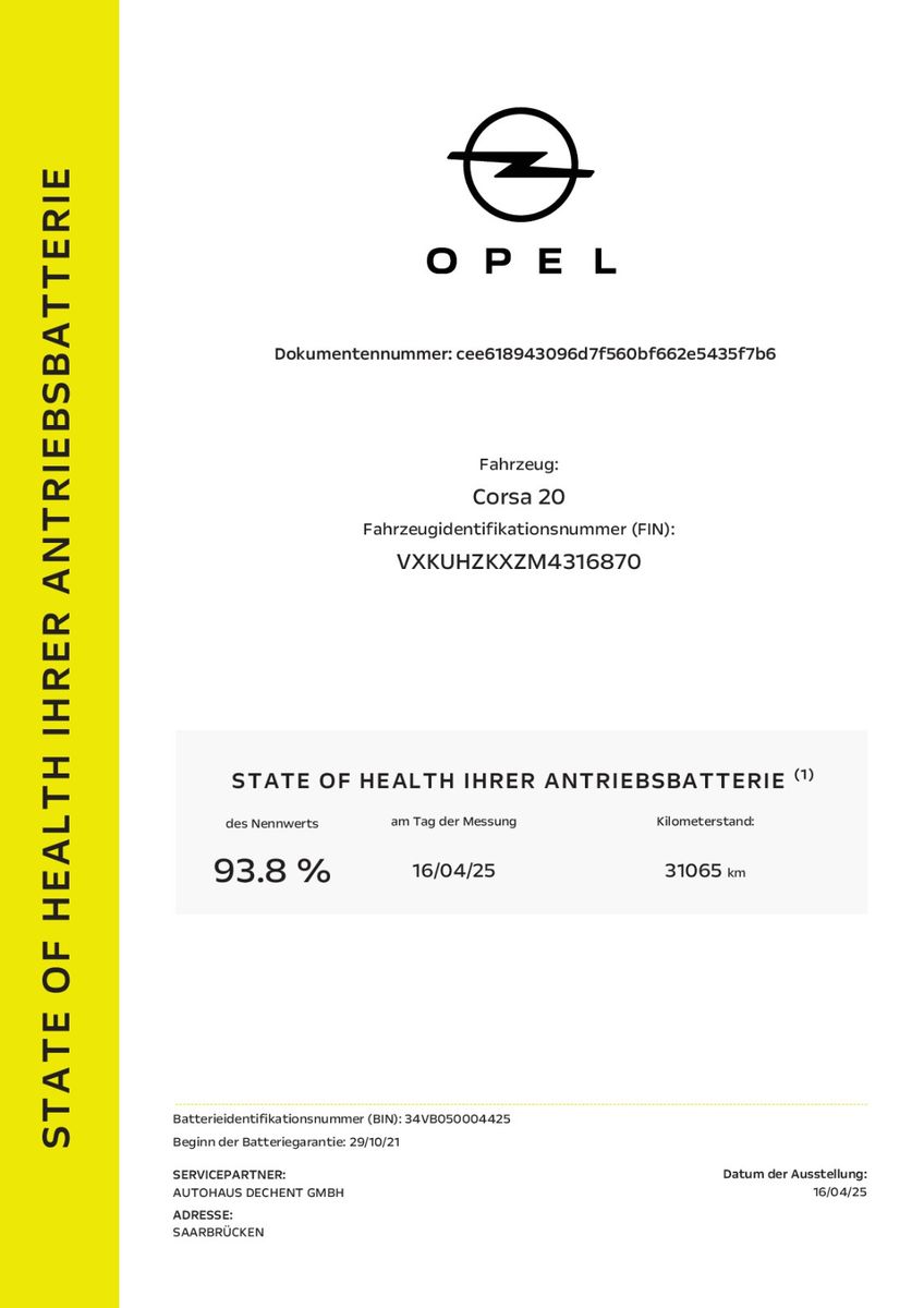 Fahrzeugabbildung Opel Corsa-e Ultimate,10"Navi,MatrixLED,Sitzhz,PP,DAB