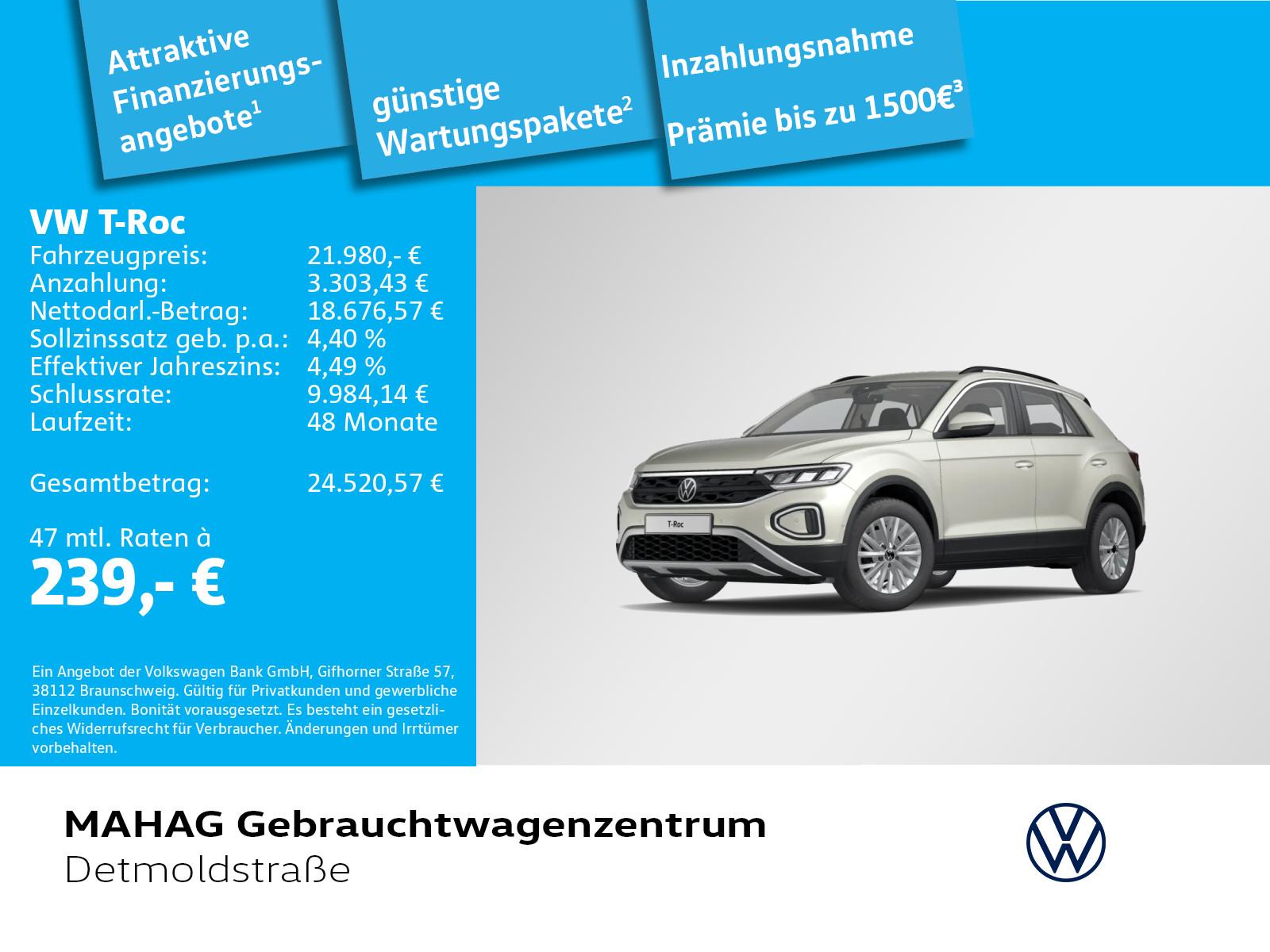 Volkswagen T-ROC Life 1.5 TSI LED ParkAssist RearView App D