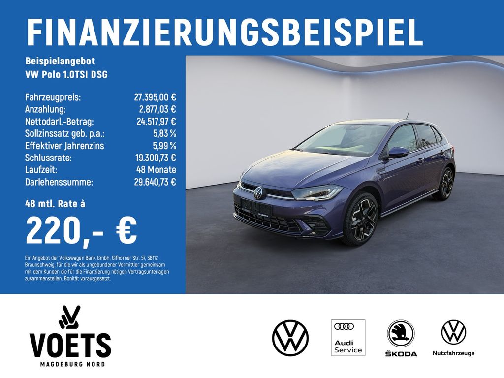 Polo 1.0TSI DSG R-Line LED+NAVI+RFK+ACC+DAB+