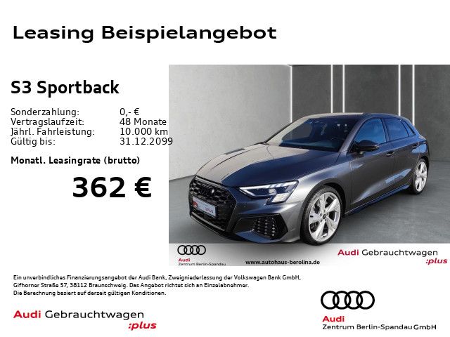 Audi S3 Sportback *MATRIX*B&O*NAV+*Opt.-Schwarz*+*