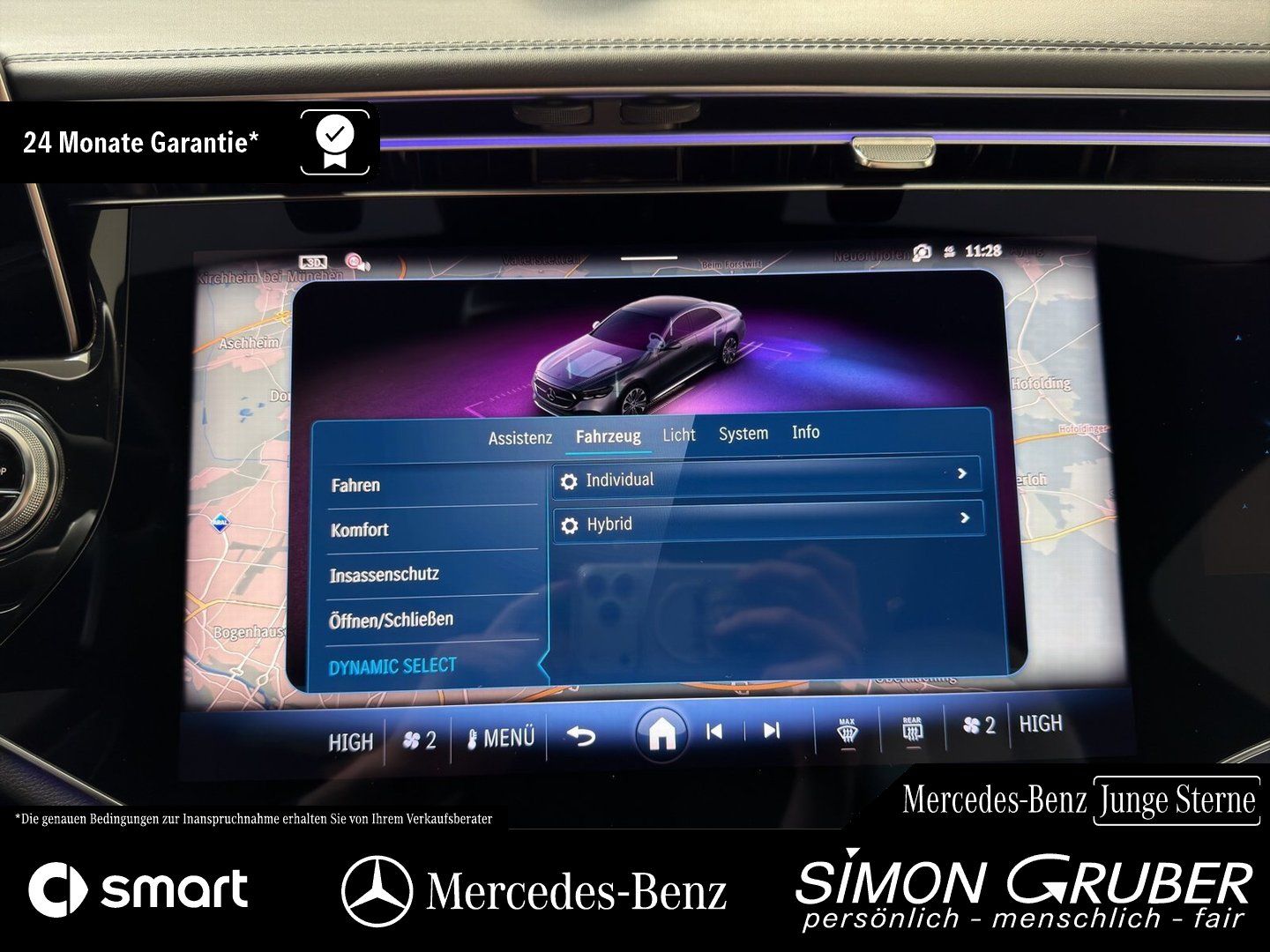 Fahrzeugabbildung Mercedes-Benz E 400 e 4M AMG Pano Airmatic Superscreen Nappa