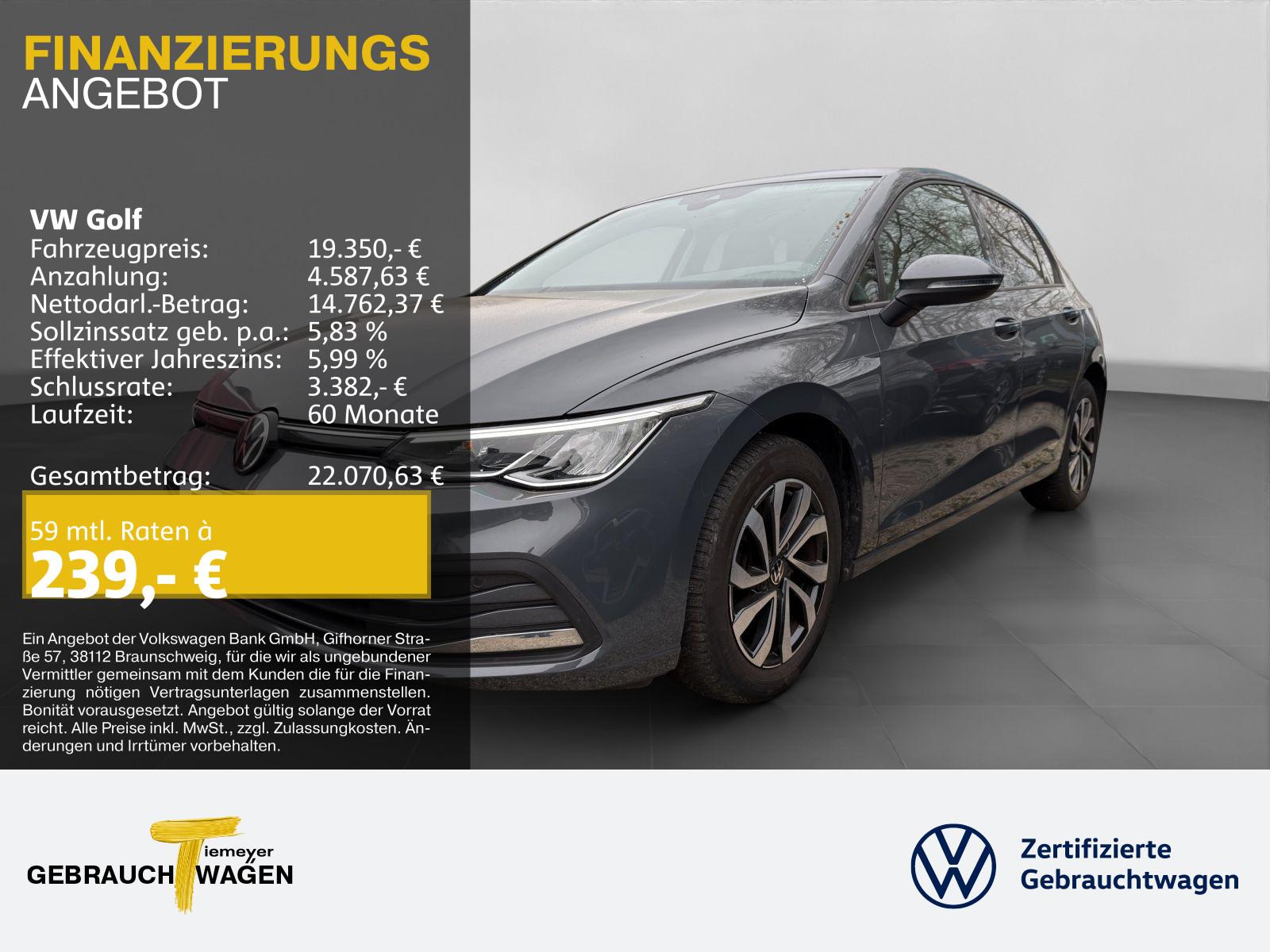 Volkswagen Golf 1.5 TSI ACTIVE LED NAVI PDC GJR SITZHZG