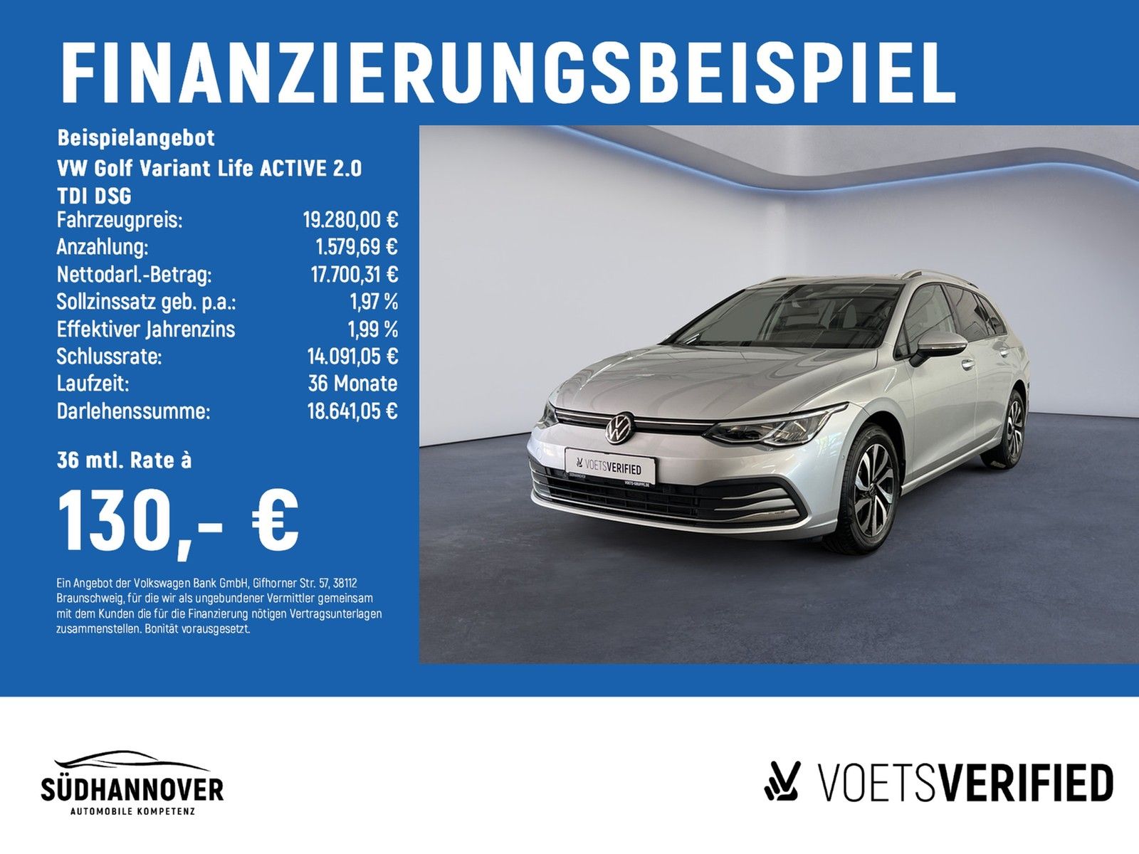 Volkswagen Golf Variant Life ACTIVE 2.0 TDI DSG LED+NAVI