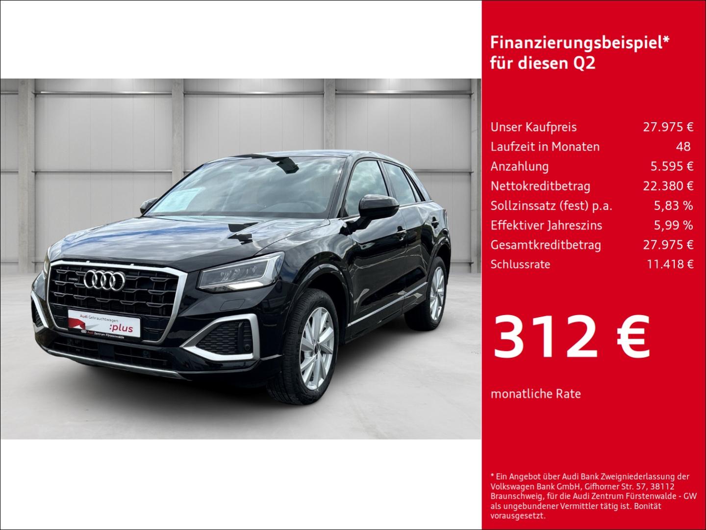 Audi Q2 40 TFSI quattro advanced Navi Digitales Cockp