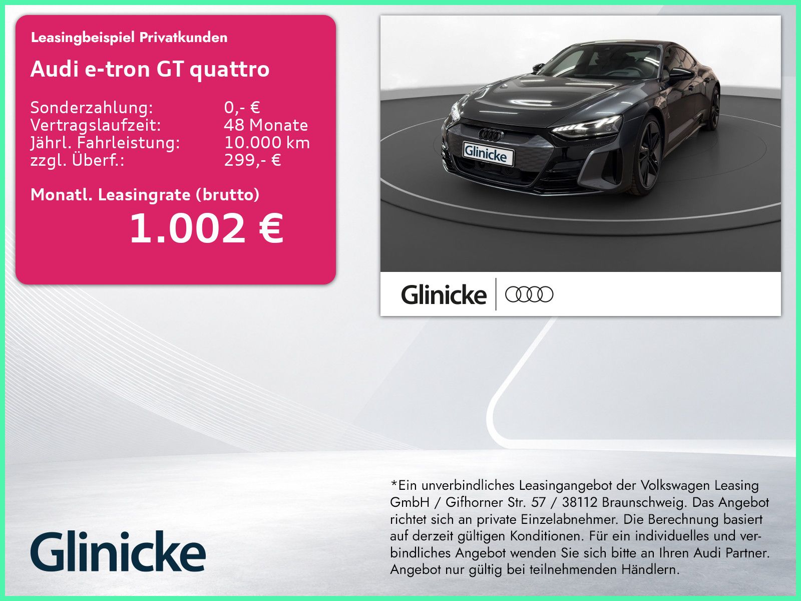 Audi e-tron GT qu. Pano Matrix LM 21" Navi 360° ACC B