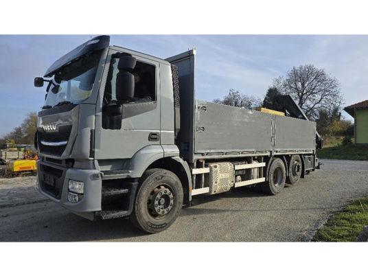 Andere Stralis 6x2 Baustoffpritsche mit Hiab 228-E5 Kra