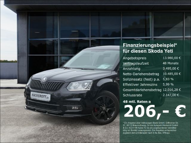 Skoda Yeti 1.4 TSI Monte Carlo PDC Klimaa. Sportlenkra