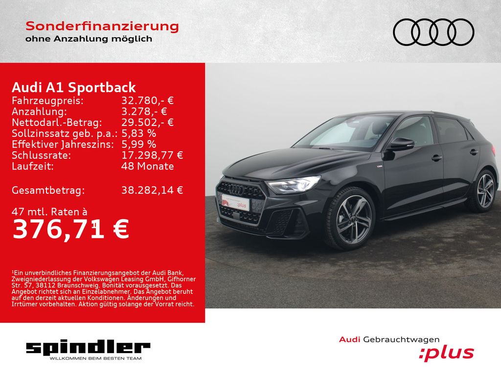 A1 Sportback S-Line 30TFSI S-tronic/ CarPlay,LED