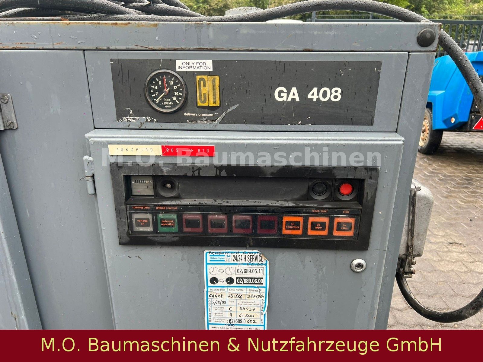 Fahrzeugabbildung Atlas Copco GA 408 Pack / Kompressor / 8 Bar / 2925 1/min