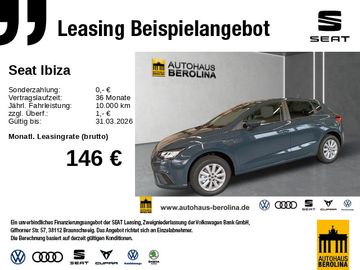 Seat Leasingangebot: Seat Ibiza 1.0 TSI Road Edition DSG *GRA*NAV*PDC*SHZ*