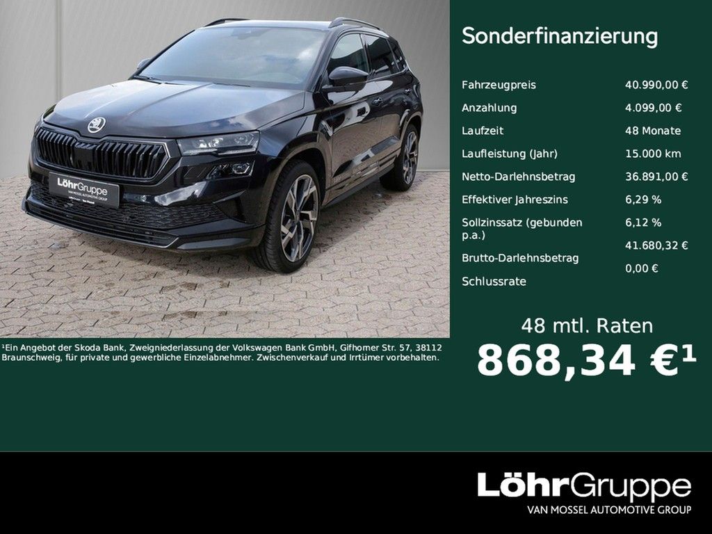 Skoda Karoq Sportline 2.0 TSI UPE 51.530 4x4 19 Winter