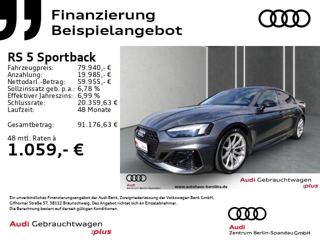 Audi RS 5 Sportback tiptr. *NAV+*B&O*ACC*R-CAM*