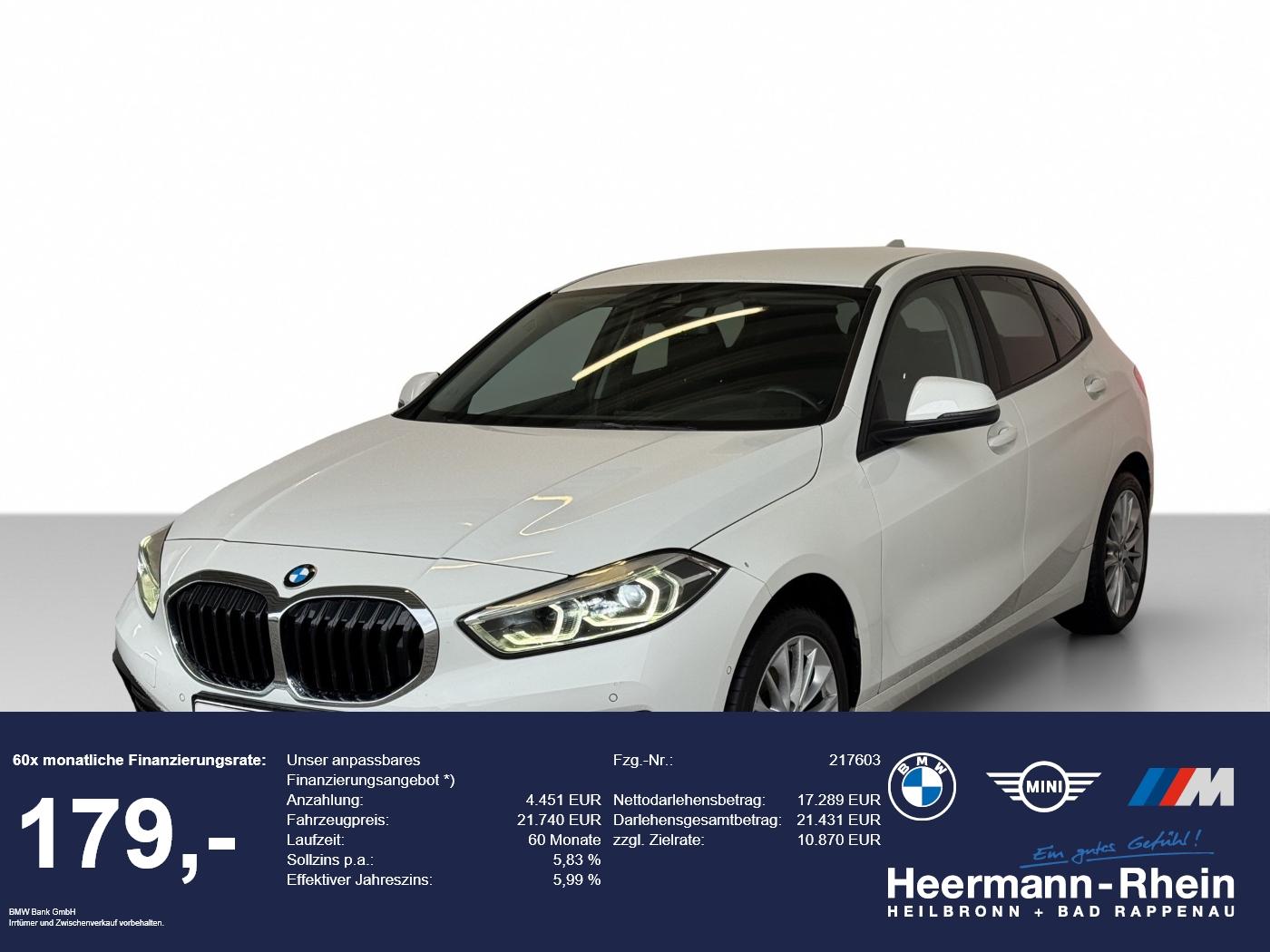 BMW 120iA 5-trg. Advantage LiveCock.LED.DriveAss.PA.