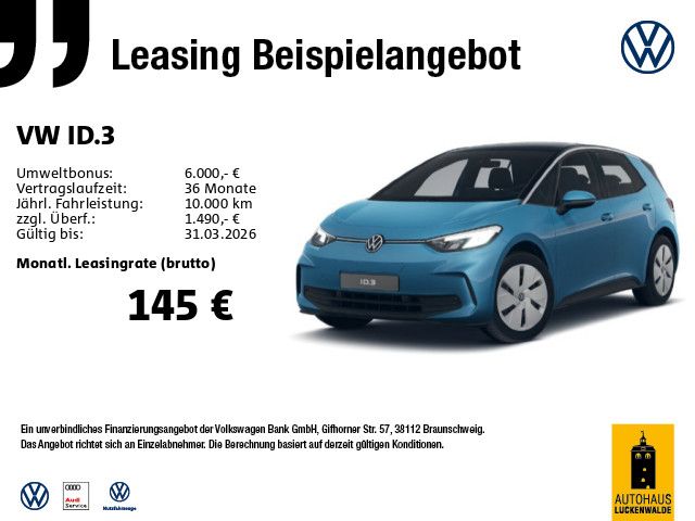 Volkswagen ID.3 Pure 125 kW