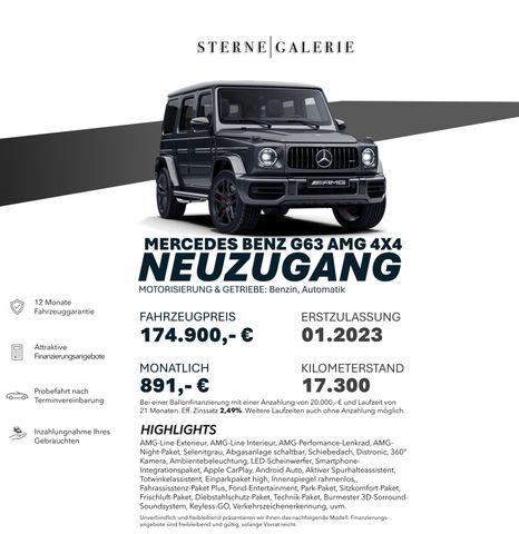 Mercedes-Benz G 63 AMG BURM/SCHIEBED/360°/SITZKLIMA/WIDE