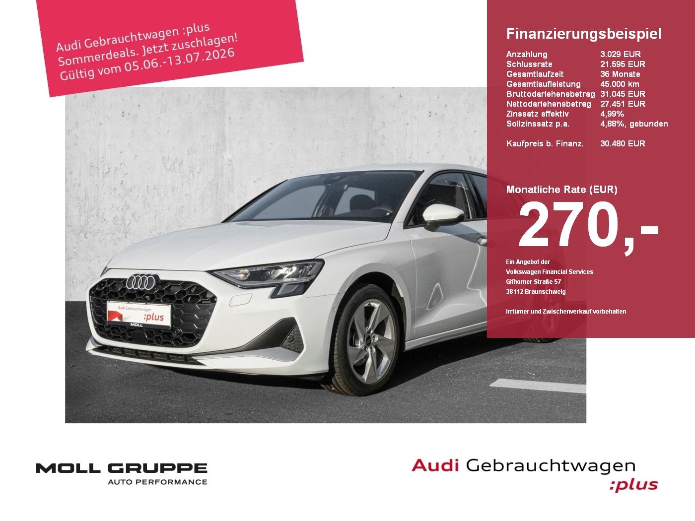 Audi A3 Sportback 35 TFSI S tronic advanced ACC AUT