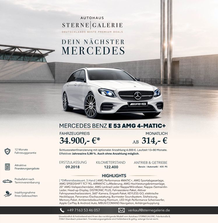 Image of Mercedes-Benz E 53 AMG
